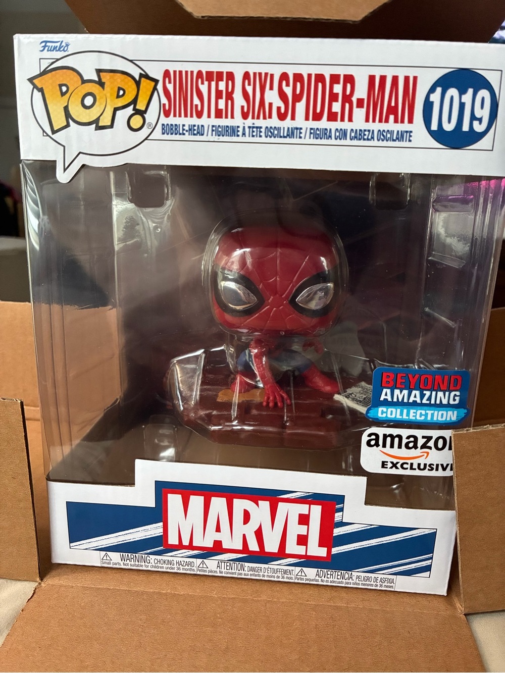 Funko Pop Deluxe Marvel Sinister Six Spider-Man #1019 Amazon Exclusive NEW